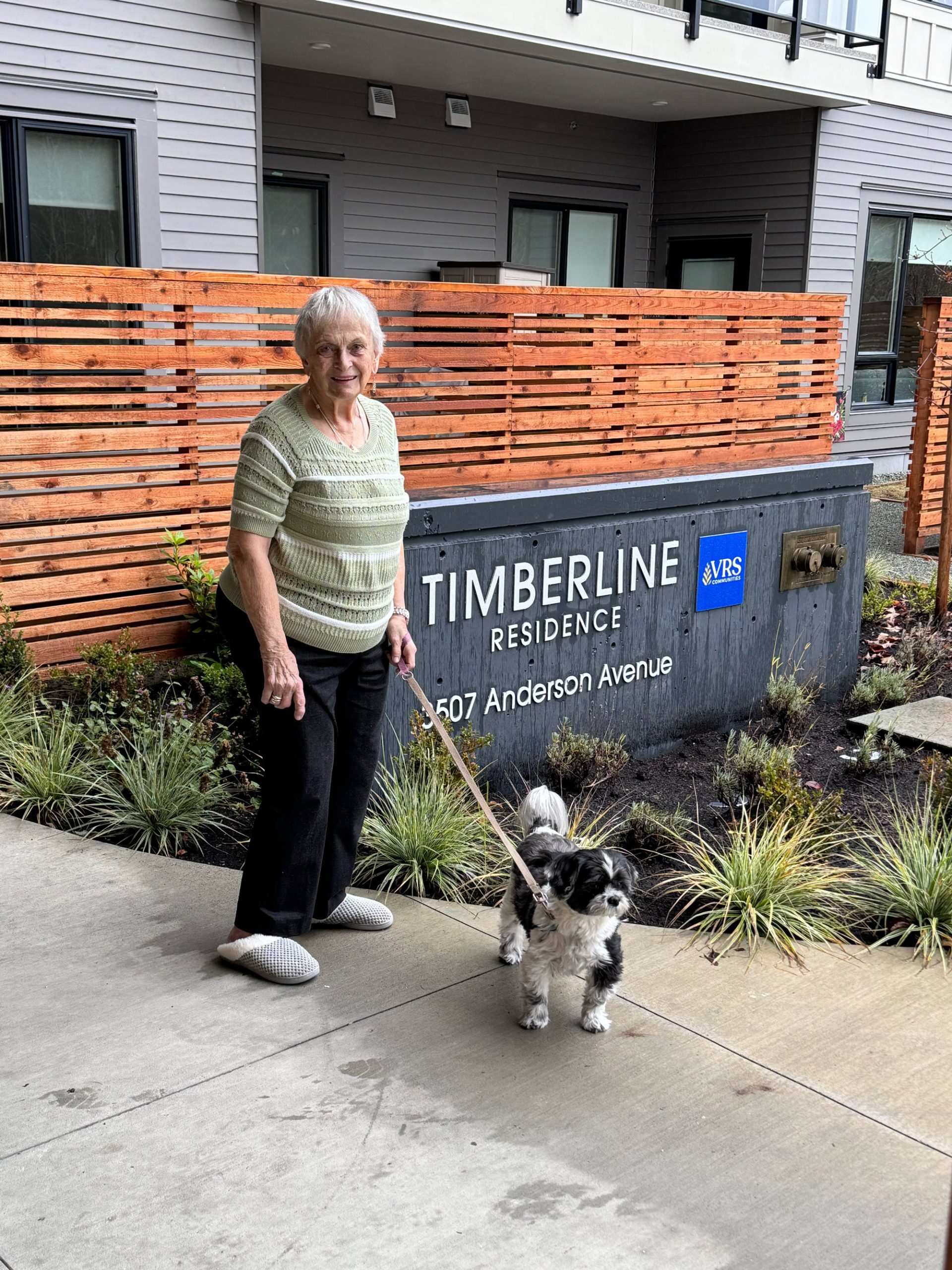A senior at Timberline, a VRS seniors living home in Port Alberni